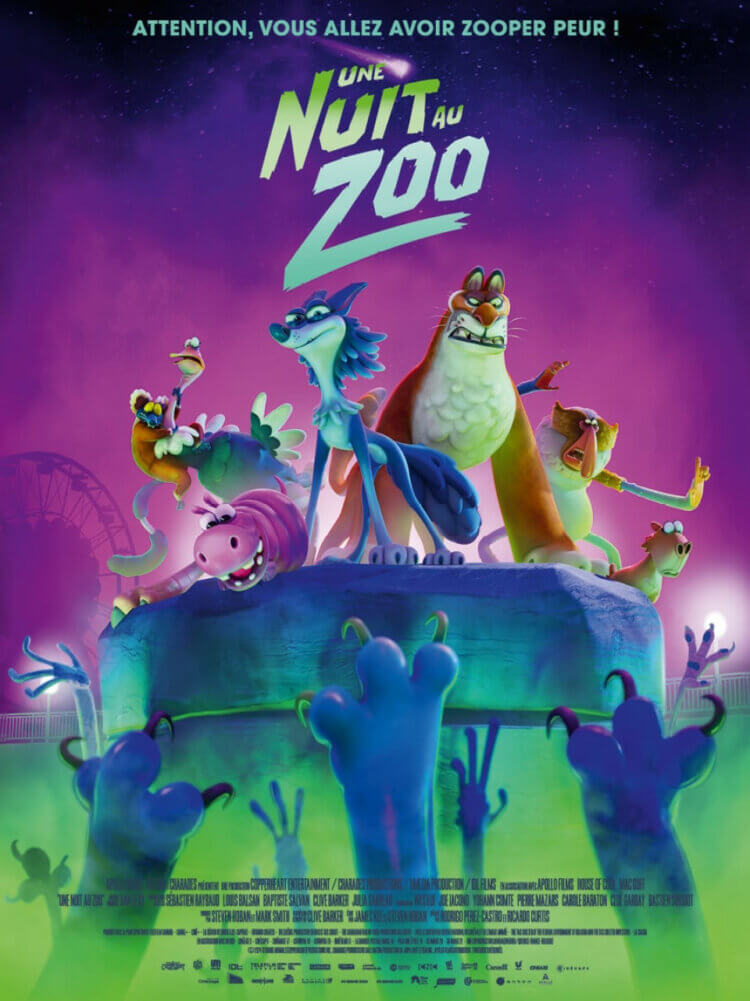 Affiche Une nuit au zoo