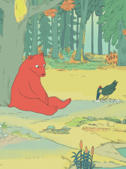 Affiche L’ourse et l’oiseau