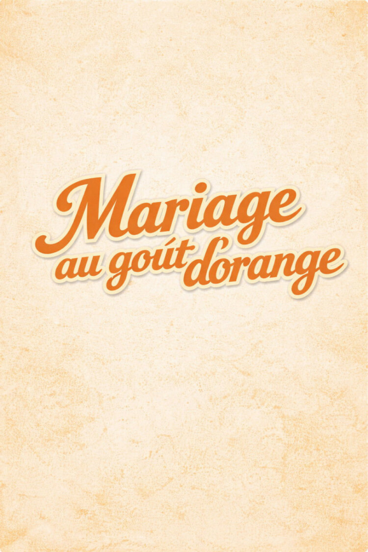 Affiche Mariage au goût d&rsquo;orange